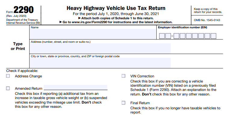 form 2290